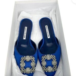 Manolo Blahnik Hangisi Mules size 36